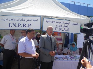 القافلة الإعلامية للضمان الاجتماعي تحط رحالها بولاية عنابة 001