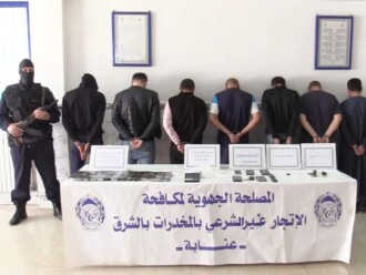 مصالح أمن ولايه عنابة  تمكنت من وضع حد لشبكتين إجراميتين مختصين في المتاجرة بالمخدرات